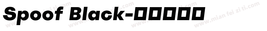 Spoof Black字体转换